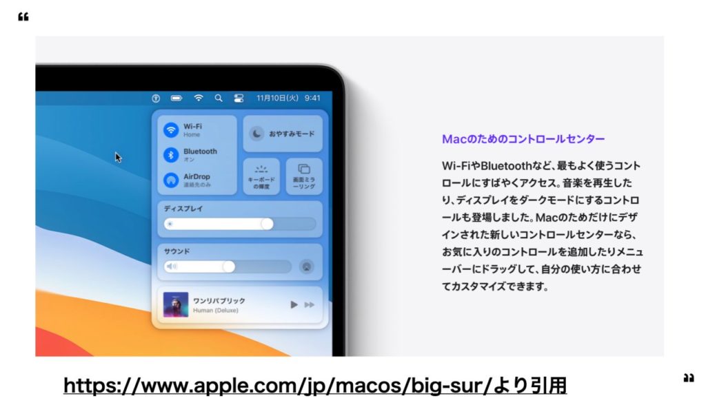 Mac OS big sur
