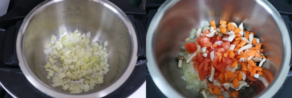 ホットクックで作る幼児食：トマトと野菜のチーズリゾットの作り方