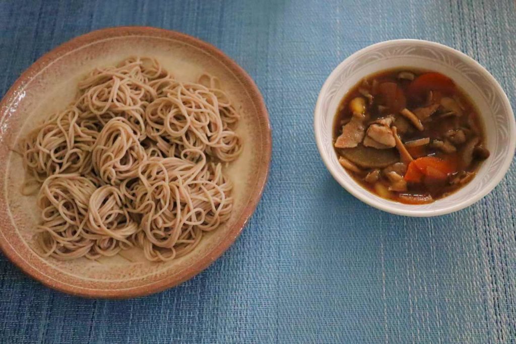 ホットクックで作るけんちん汁風つけそばの出来上がりと味