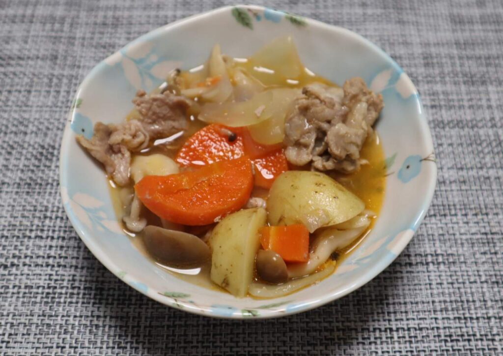 ホットクックで作る！肉じゃがの重ね煮の出来上がりと味