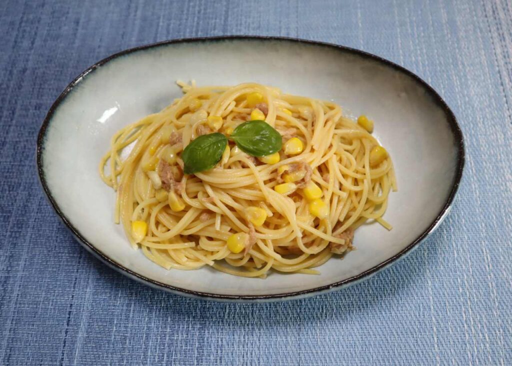 ◾️とうもろこしとツナの冷製パスタの出来上がりと味