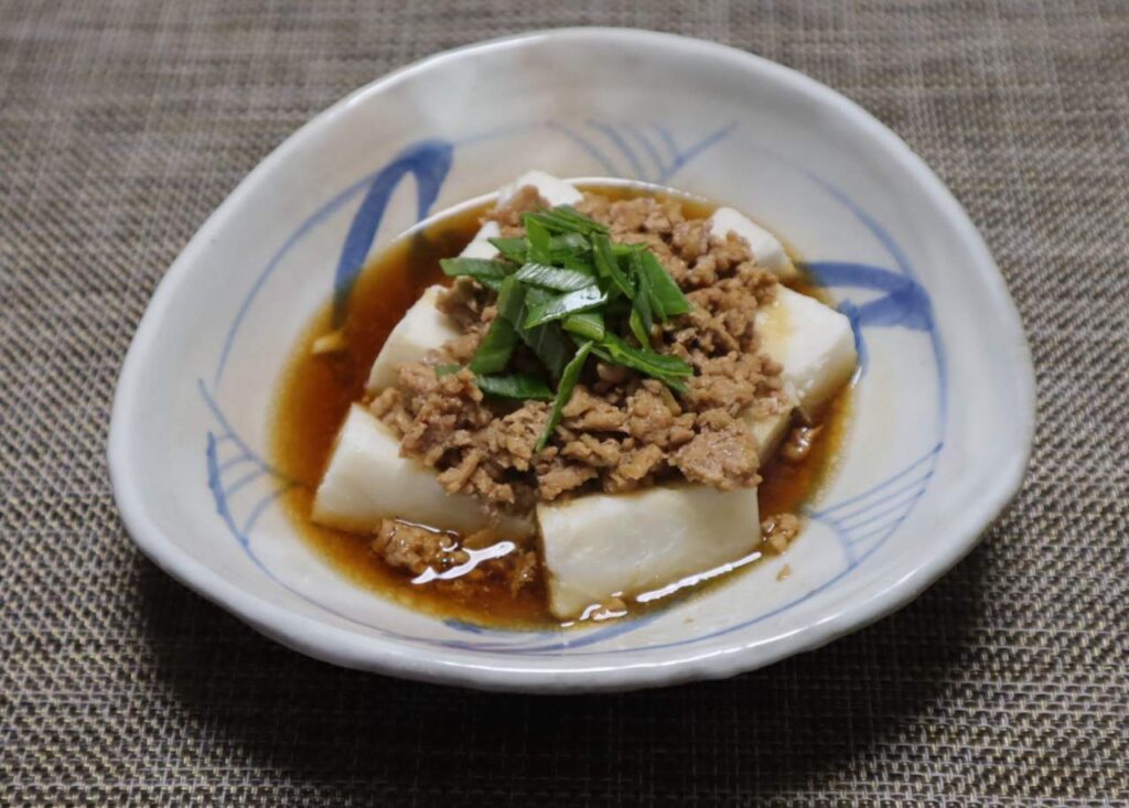 海老芋のそぼろあんかけの出来上がりと味