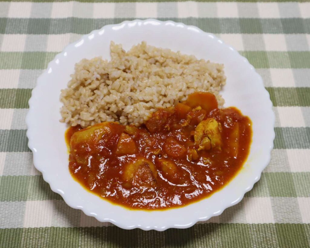 バターチキンカレーの出来上がりと味